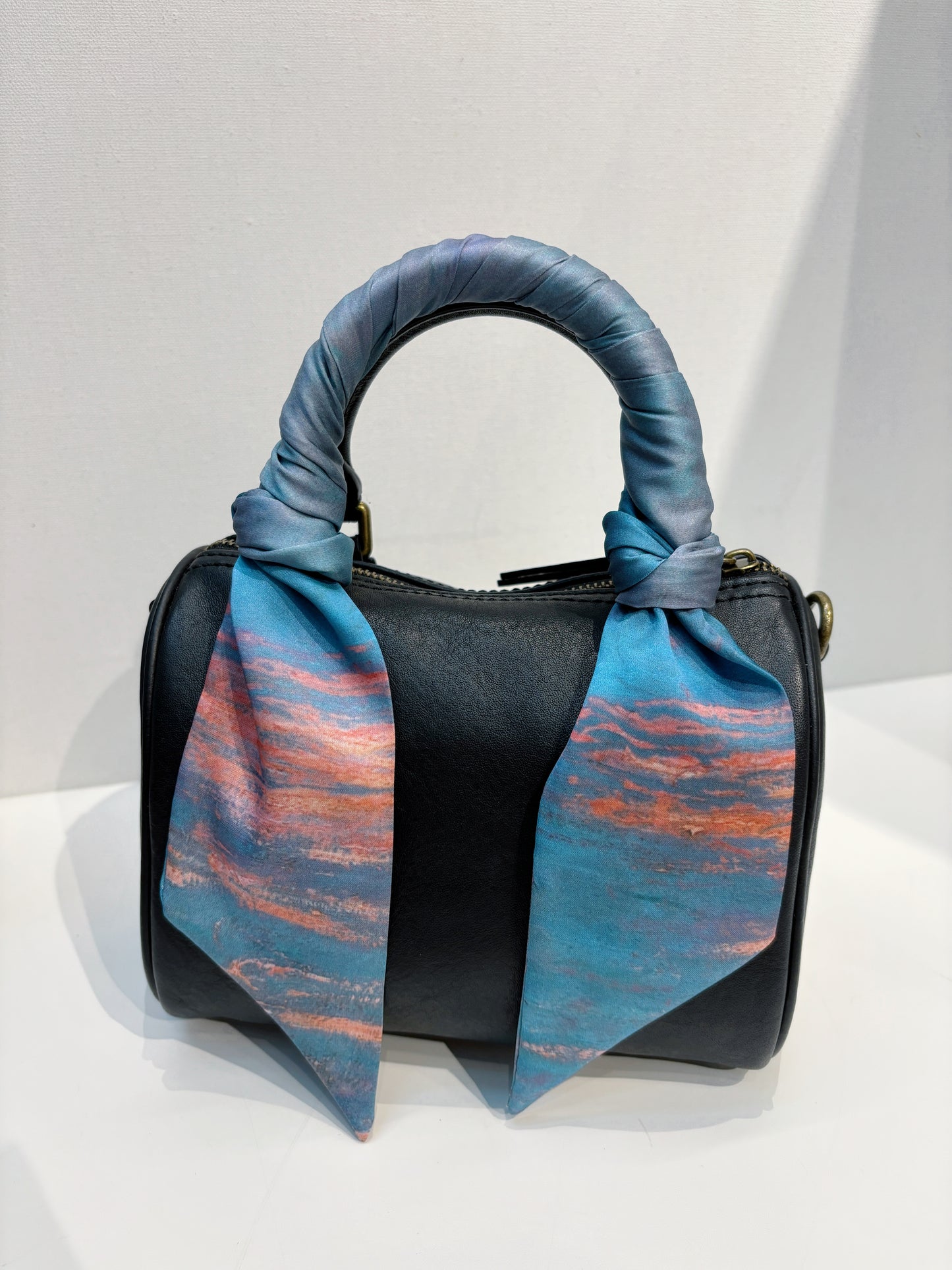 Silk Twilly-Blue and Pink Sunset