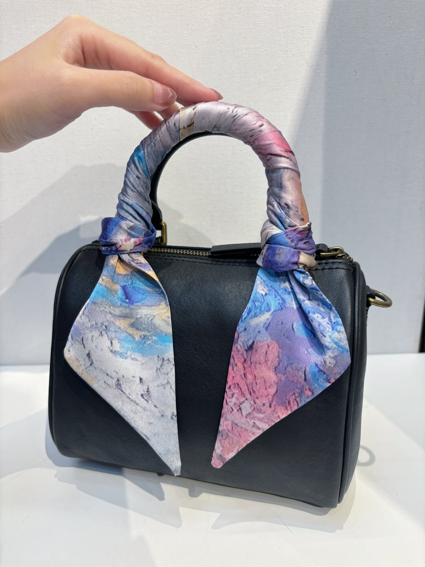 Silk Twilly-Lavender Sunset Bridge