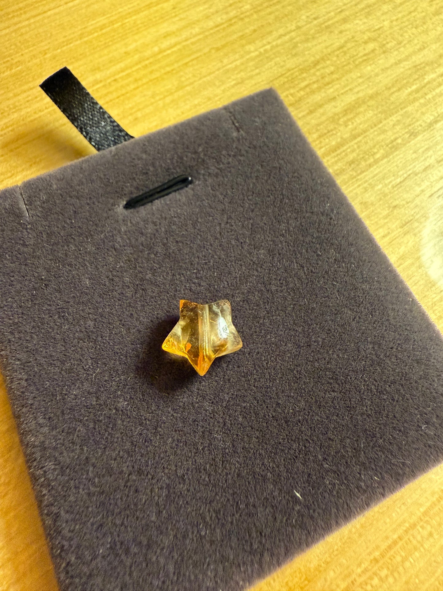 Starwish Crystals - Amber Gold Citrine Star Necklace