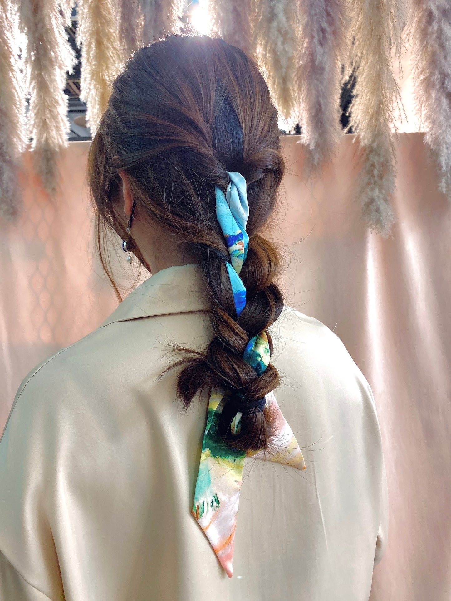 Silk Twilly Yellow Landscape