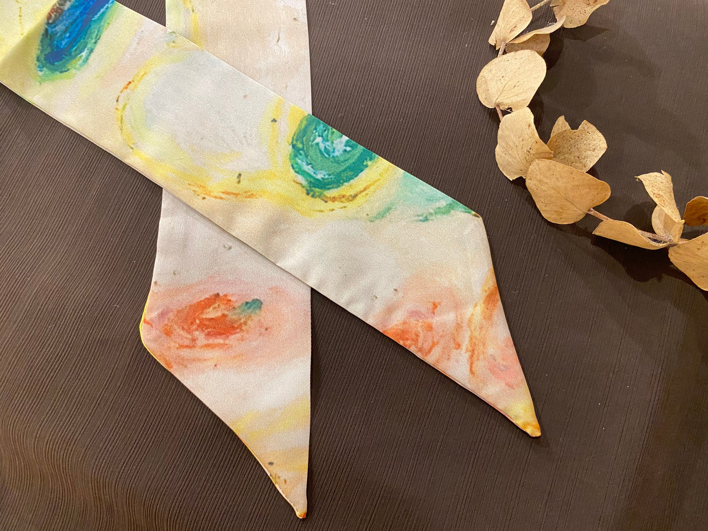 Silk Twilly Yellow Landscape