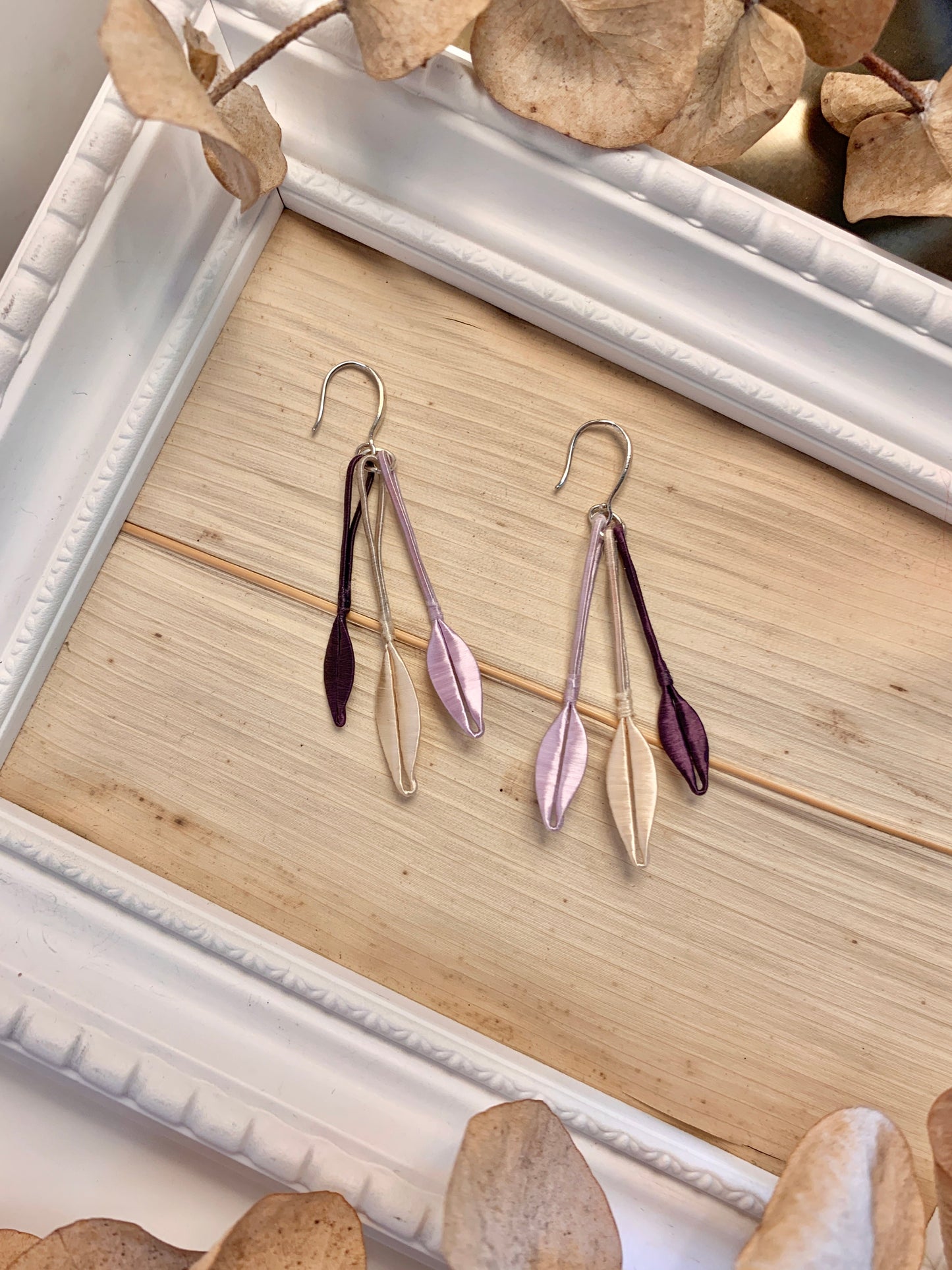 Silk Flora Classic: Silk Trefoil Earrings