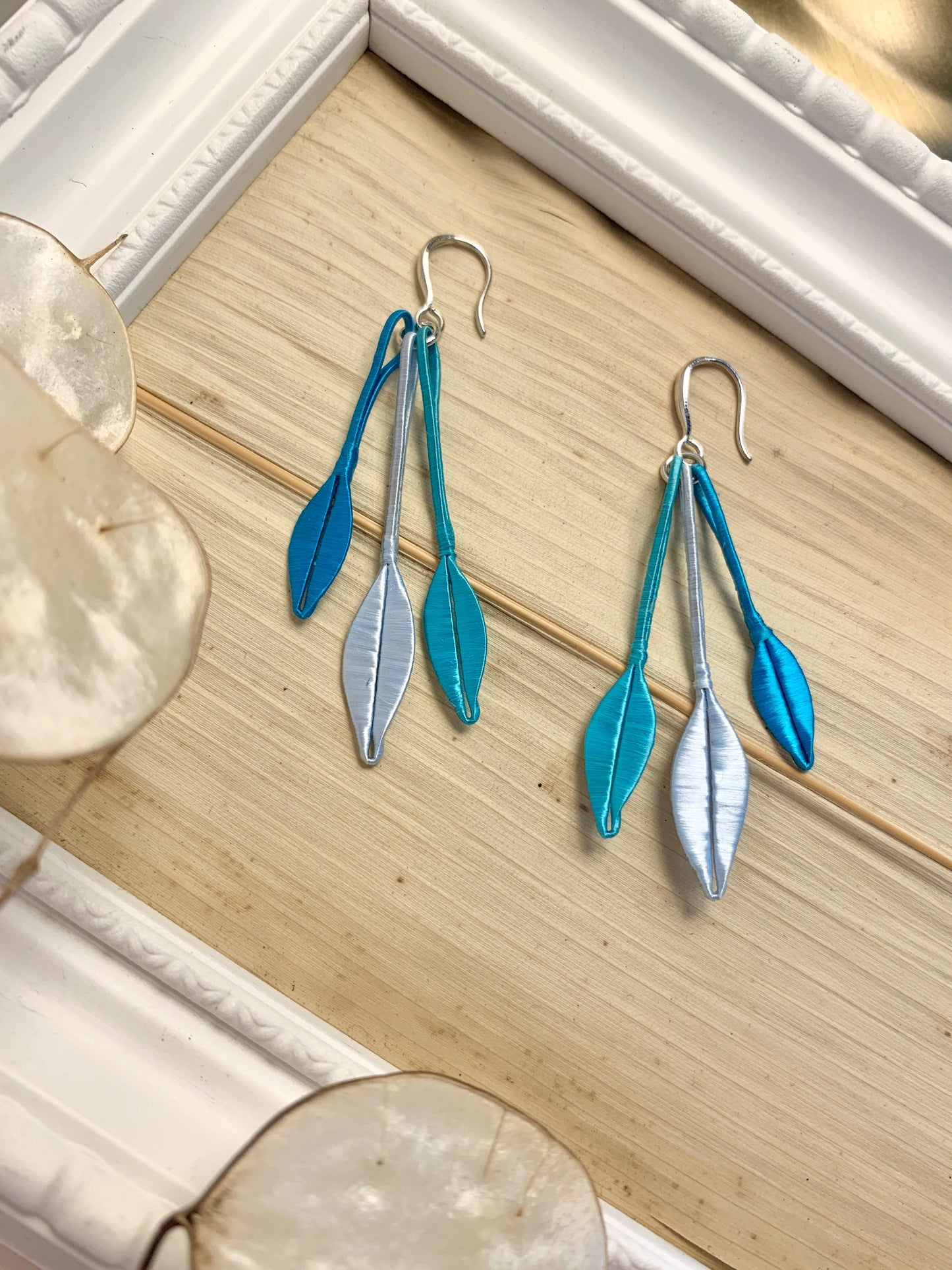 Silk Flora Classic: Silk Trefoil Earrings