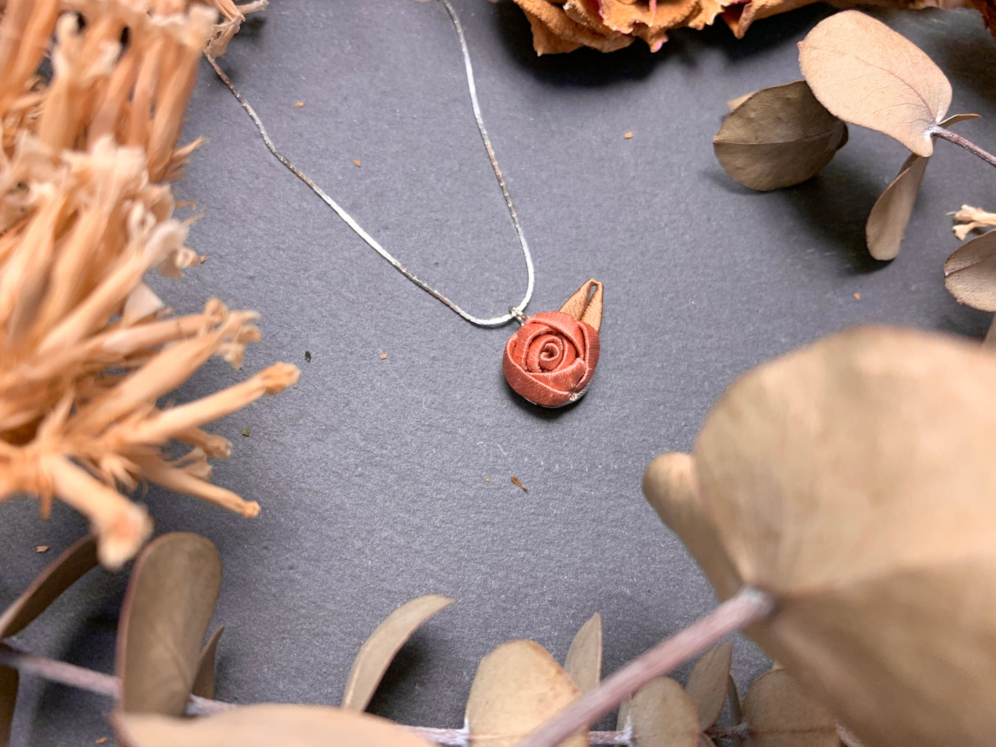 Sophia: Small Rose Necklace