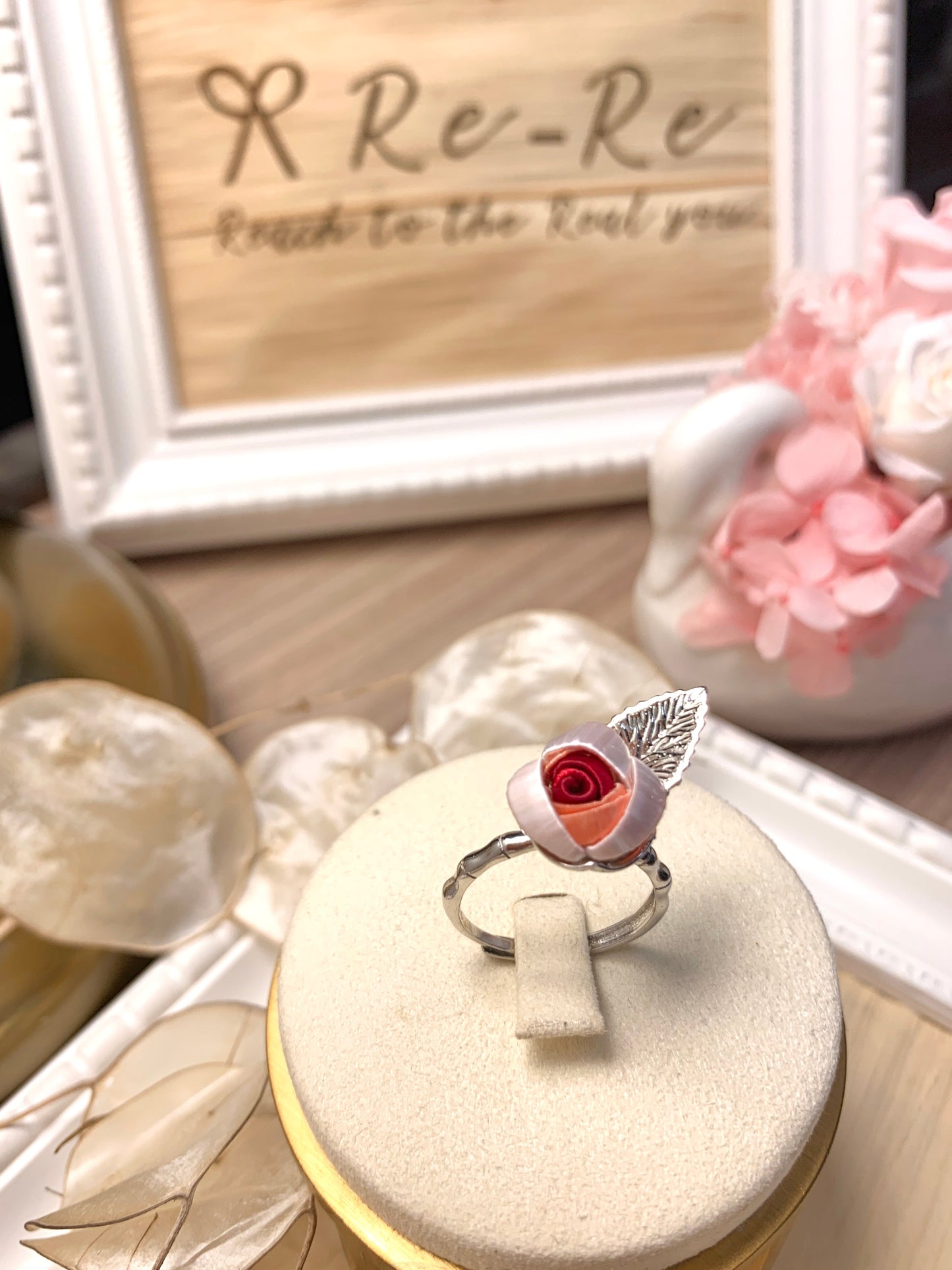 クラシックシリーズ:シルクローズリーフリング