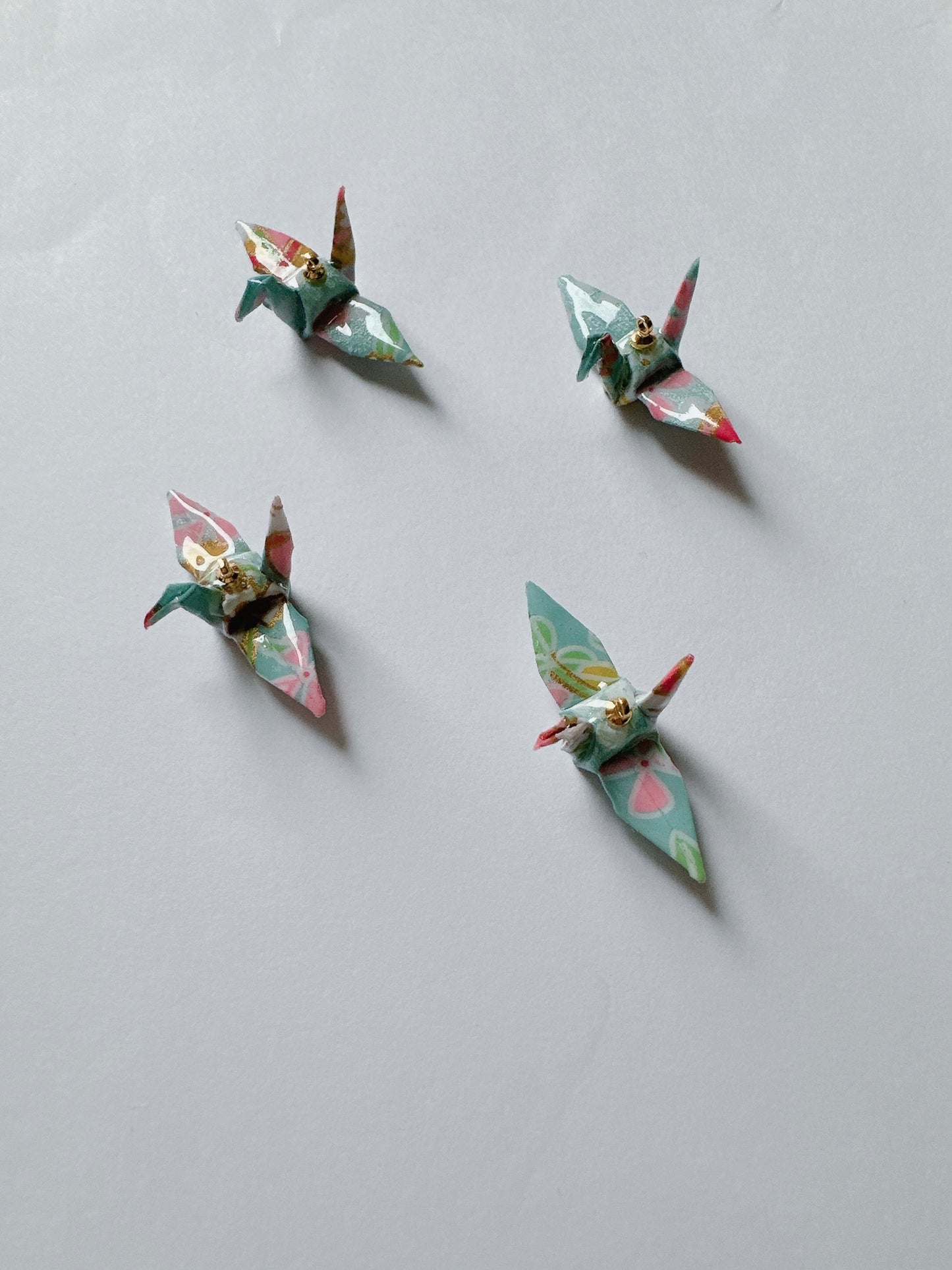 Kimono Origami-Little Crane Earrings