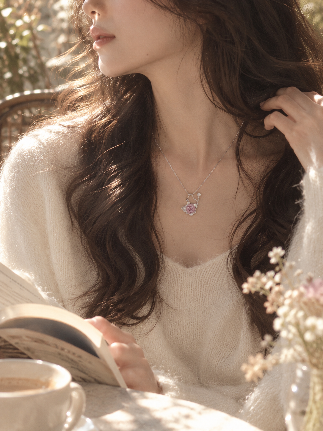 Big ginkgo necklace