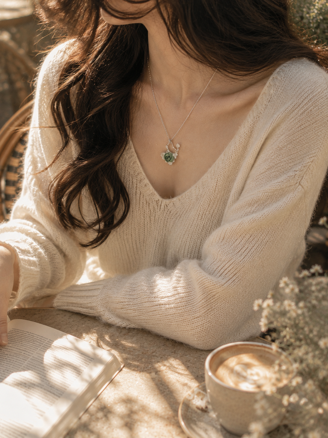 Big ginkgo necklace