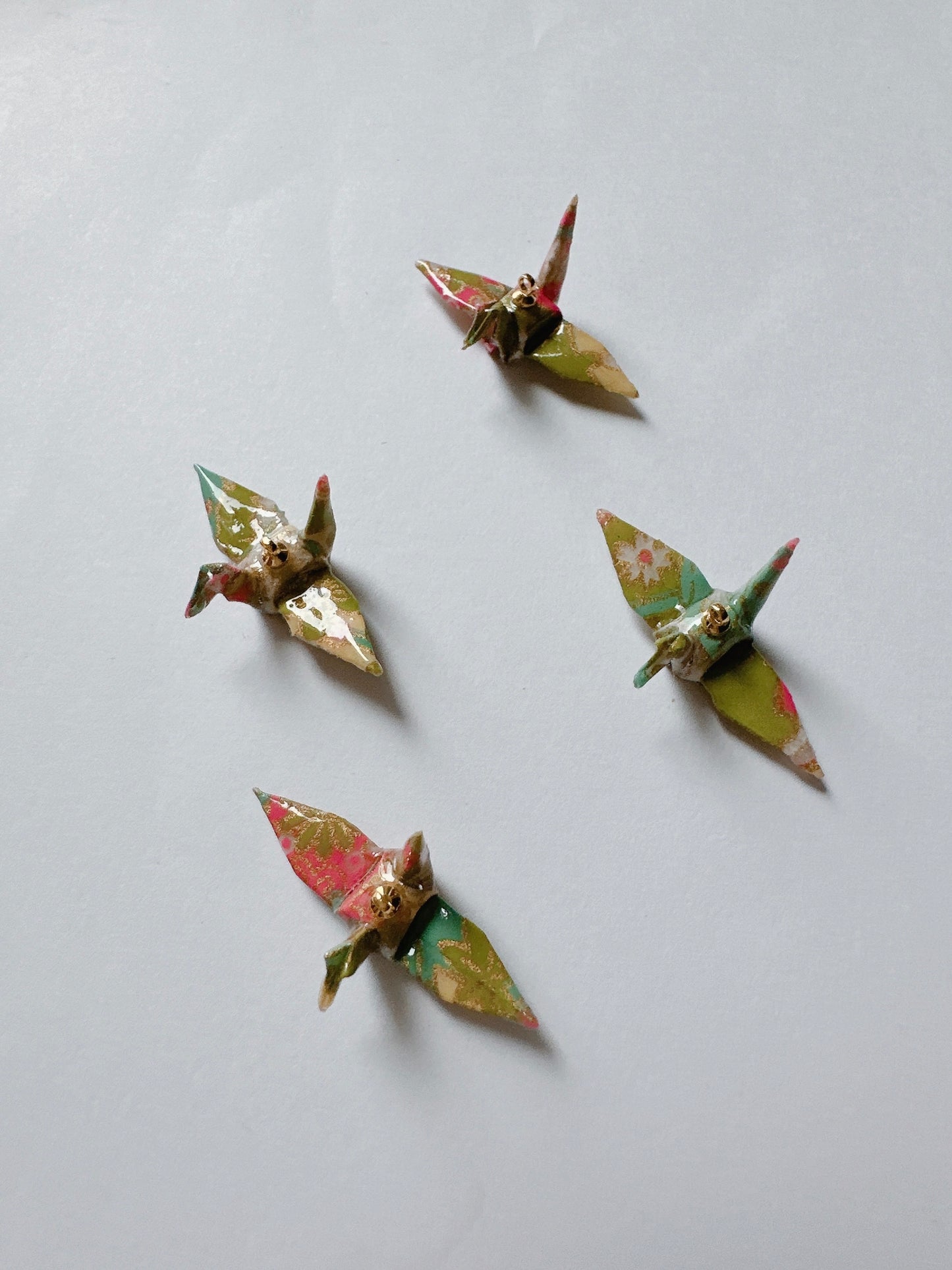 Kimono Origami-Little Crane Earrings