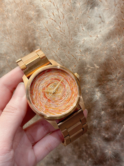 Rere Planet Series: Sun 42mm rose gold case Seiko NH38 movement