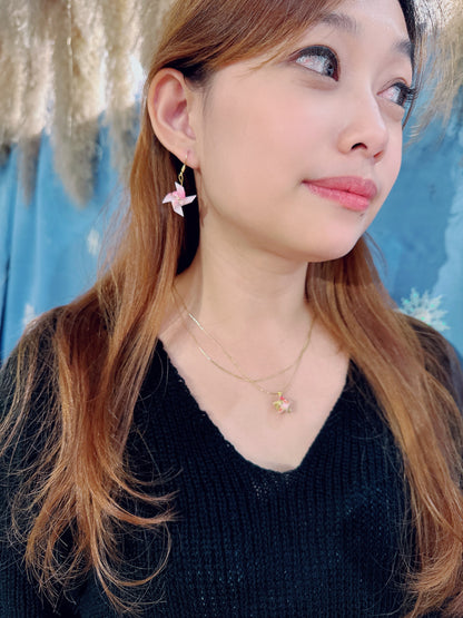 KImono Origami-Little Pinwheel Earrings 