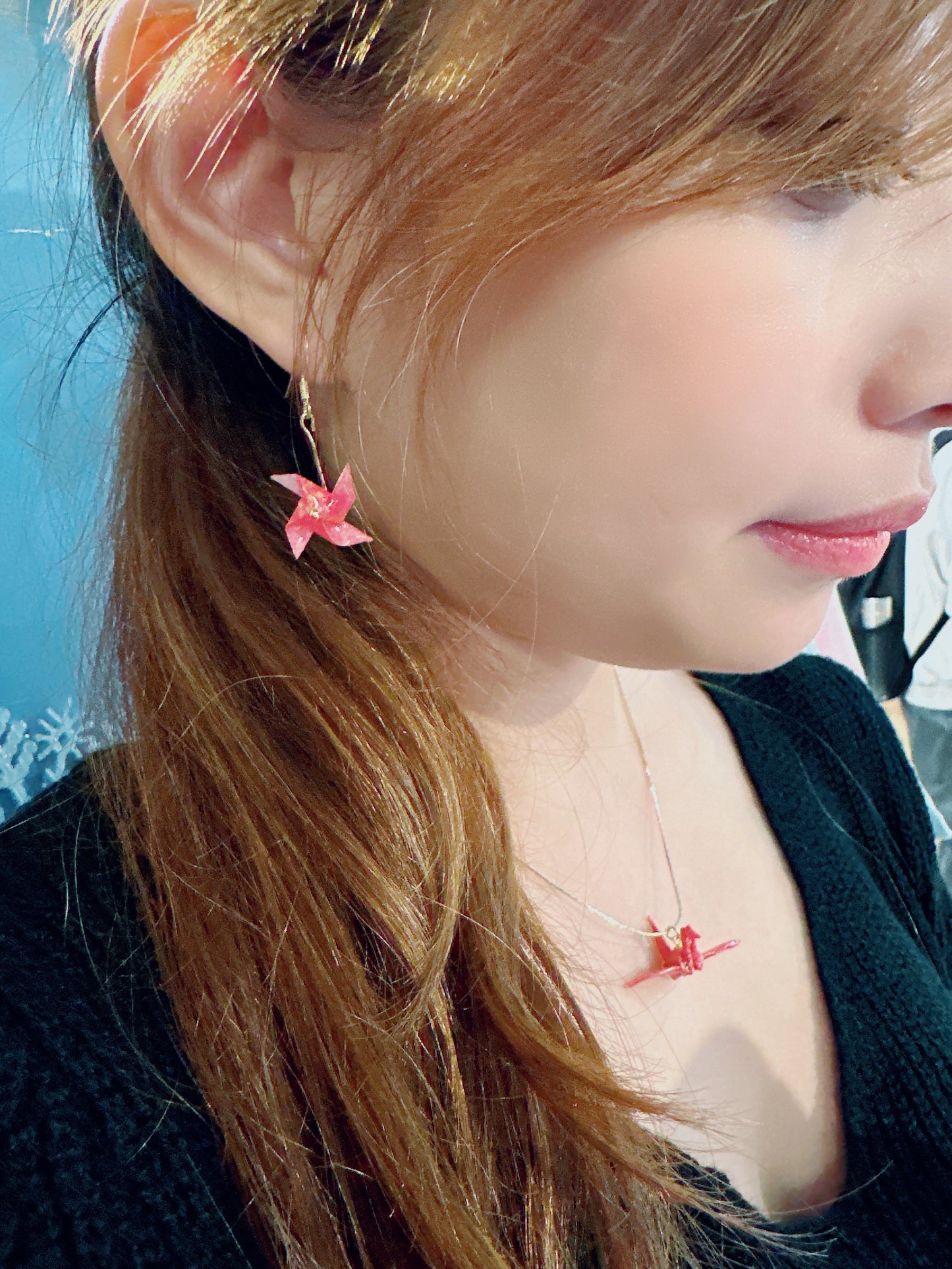 KImono Origami-Little Pinwheel Earrings 