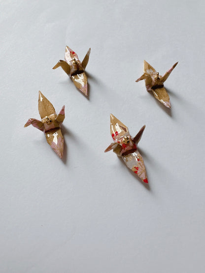 Kimono Origami-Little Crane Earrings