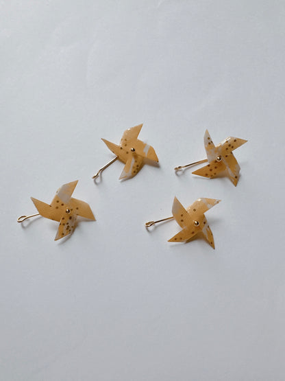 KImono Origami-Little Pinwheel Earrings 