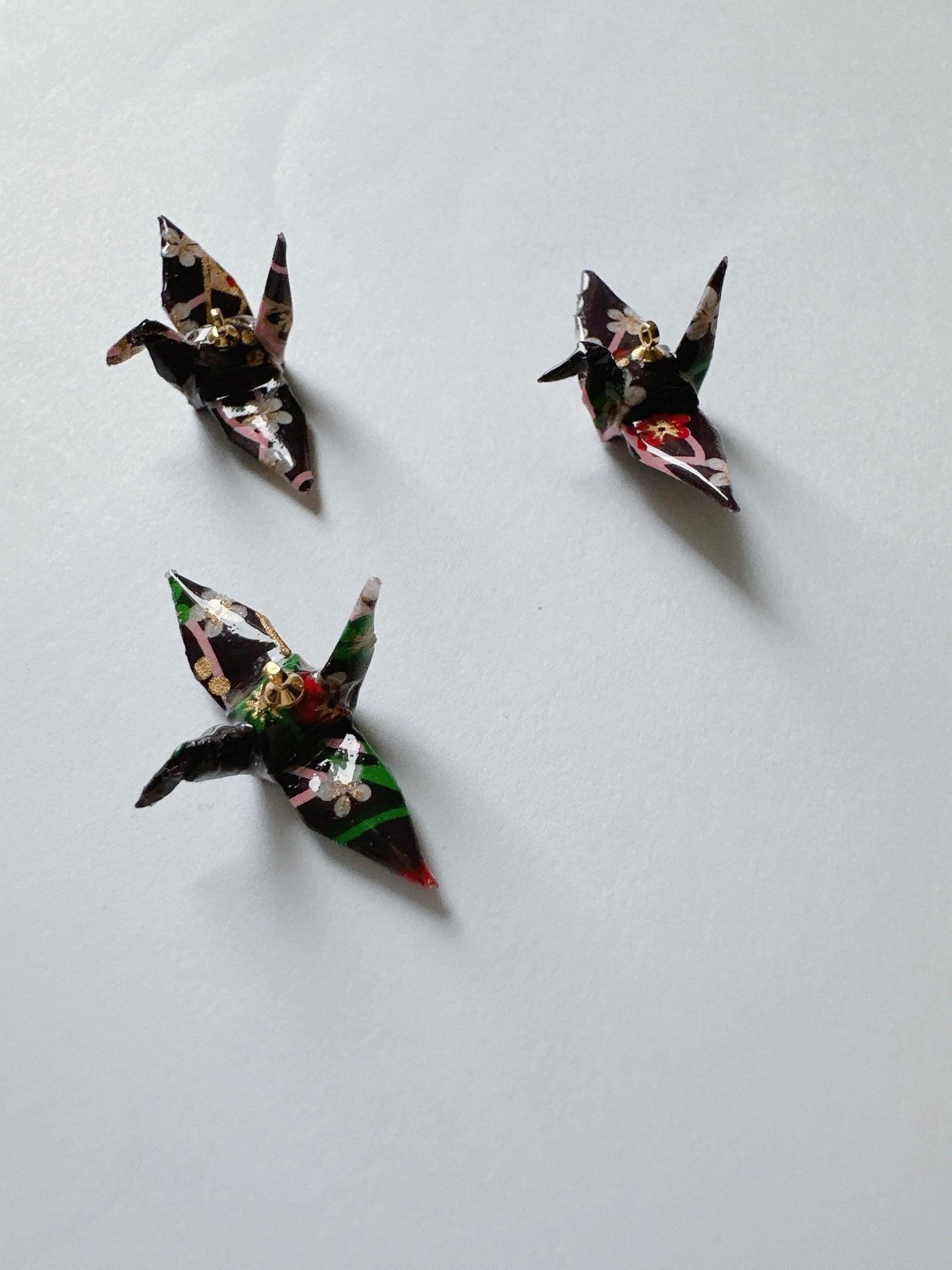 Kimono Origami-Little Crane Earrings