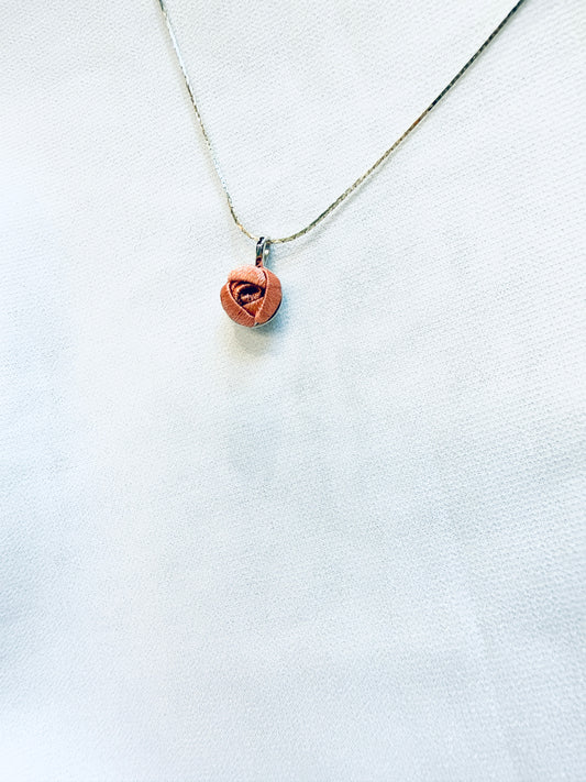 蘇菲雅系列︰小玫瑰項鍊 乾燥玫瑰粉