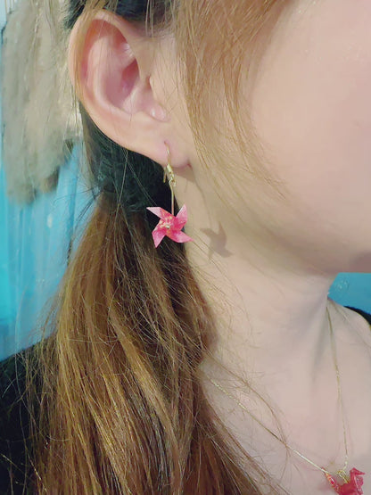 KImono Origami-Little Pinwheel Earrings 